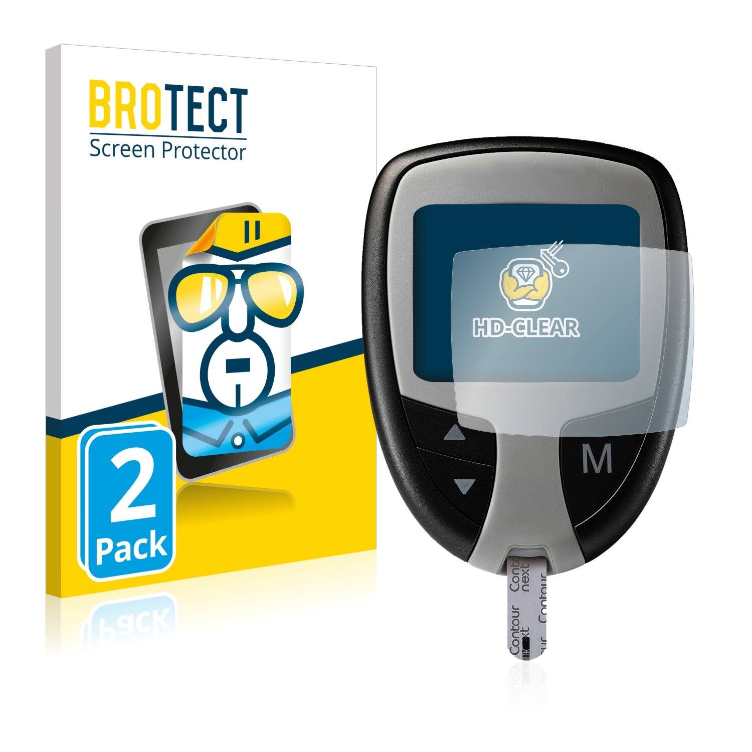 2x BROTECT HD-Clear Displayschutzfolie für Contour