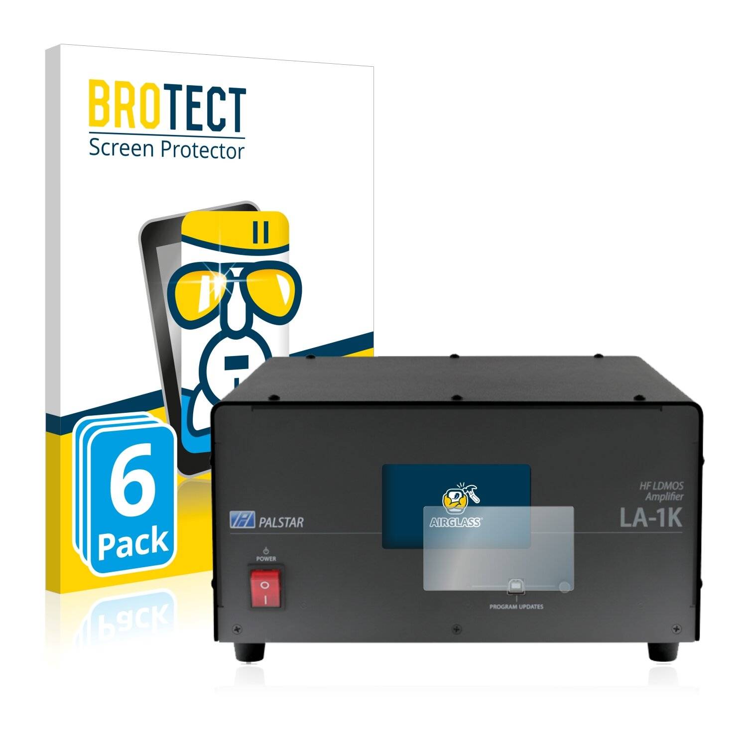 6x BROTECT AirGlass Schutzglas Folie für Palstar