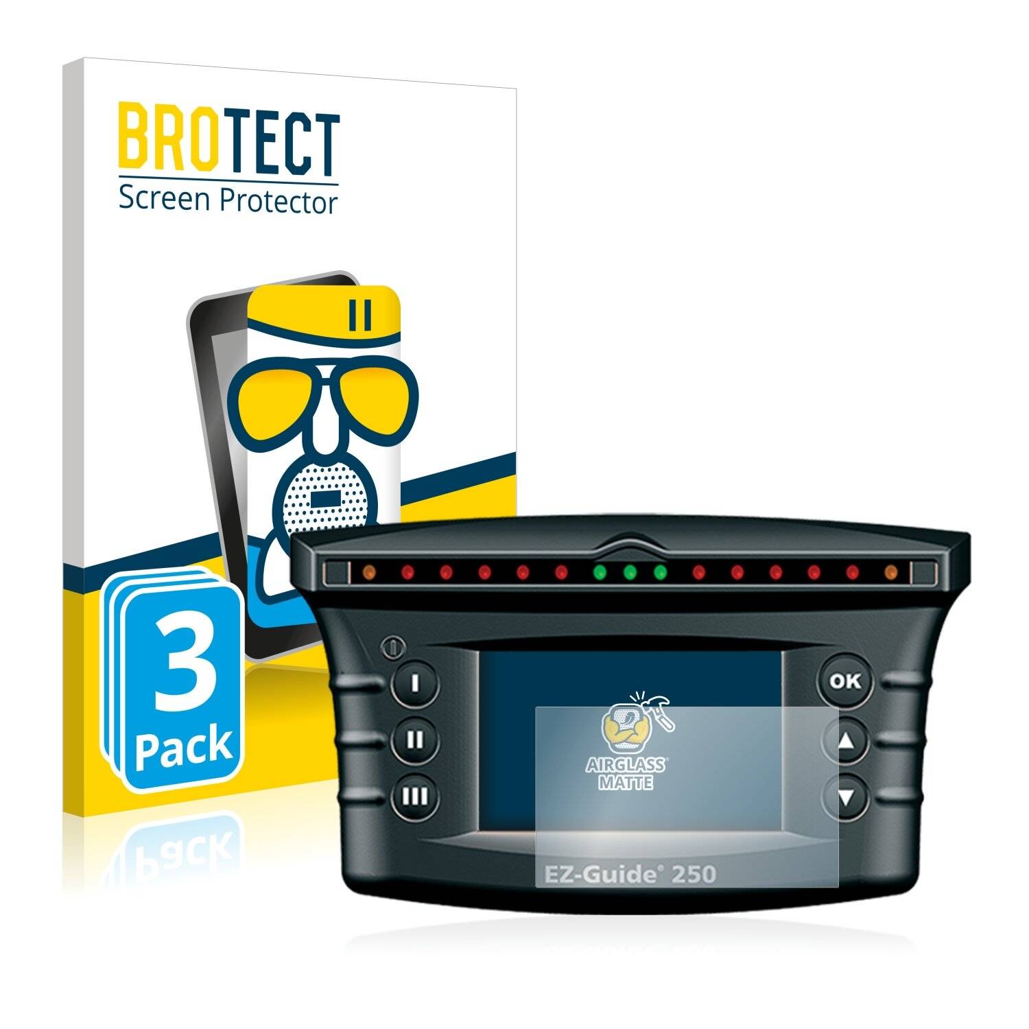 3x BROTECT AirGlass Matte Schutzglas Folie für Trimble