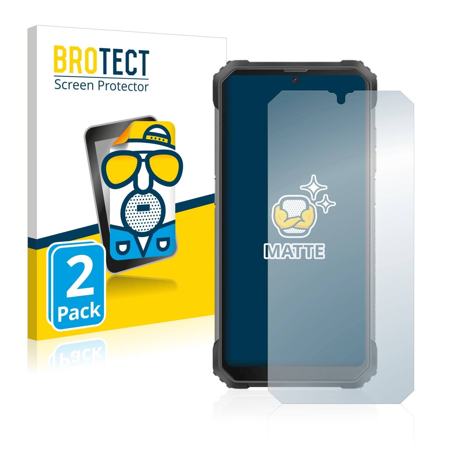 2x BROTECT Matte Displayschutzfolie für Blackview BV8800 - Entspiegelt,
