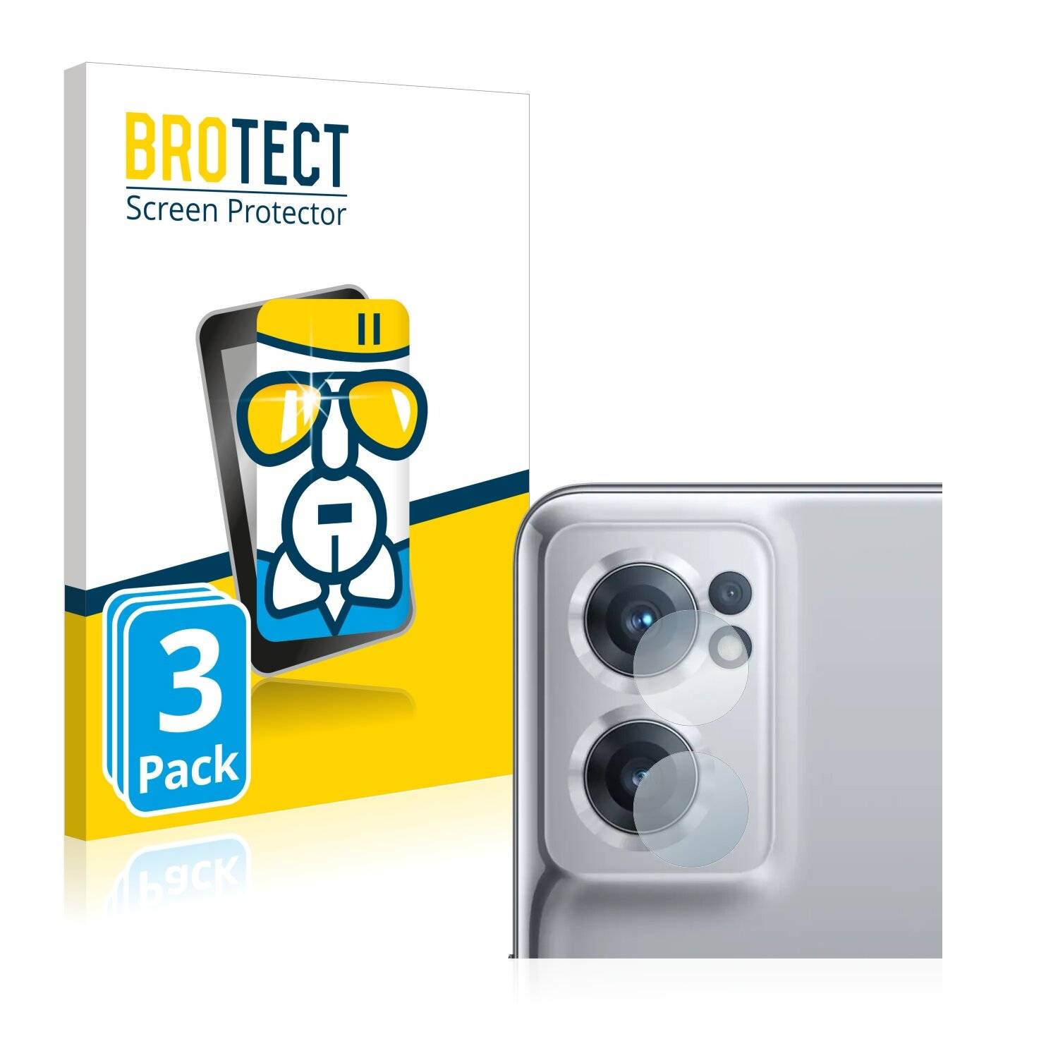 3x BROTECT AirGlass Schutzglas Folie für OnePlus Nord CE 2 5G (NUR