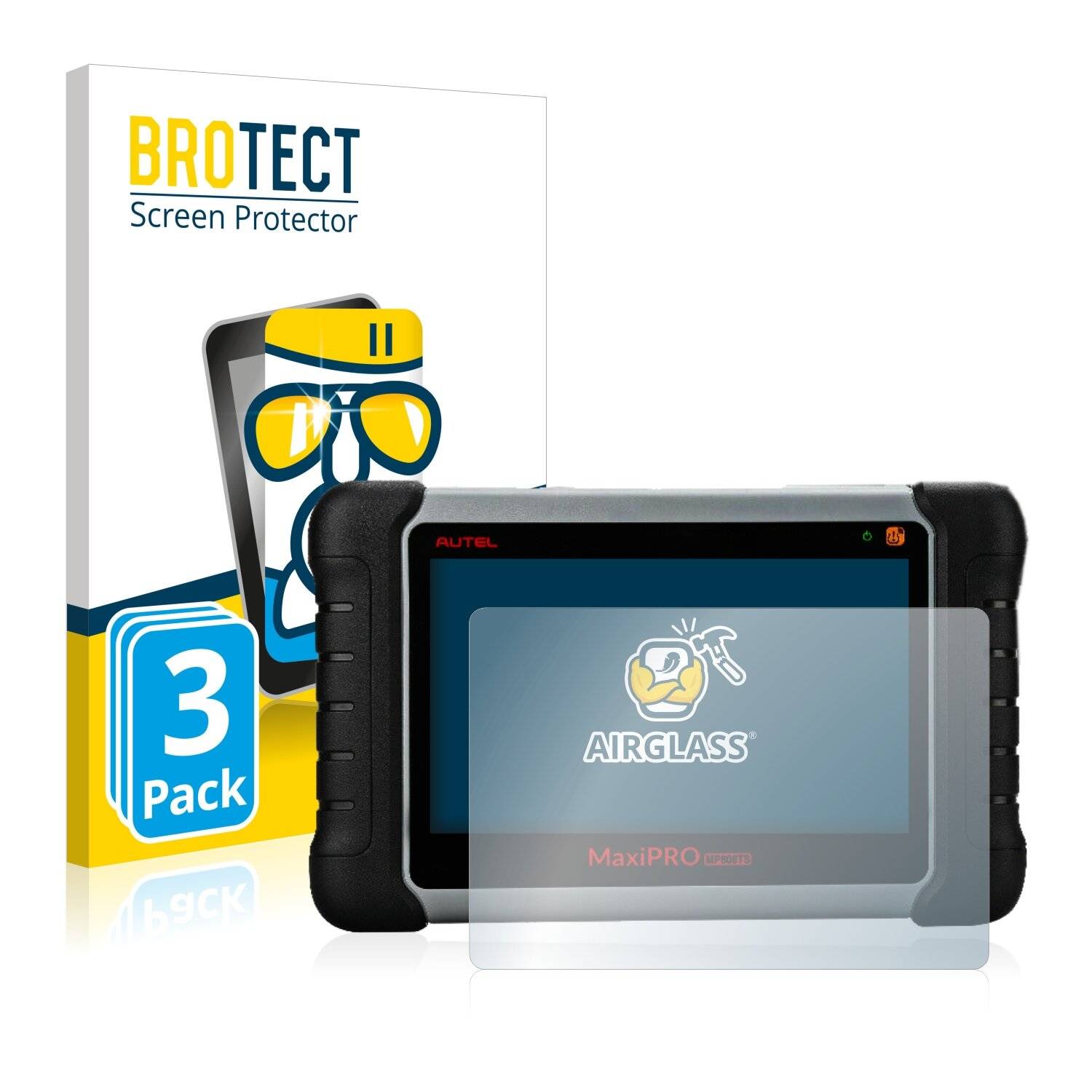 3x BROTECT AirGlass Schutzglas Folie für Autel MaxiPRO