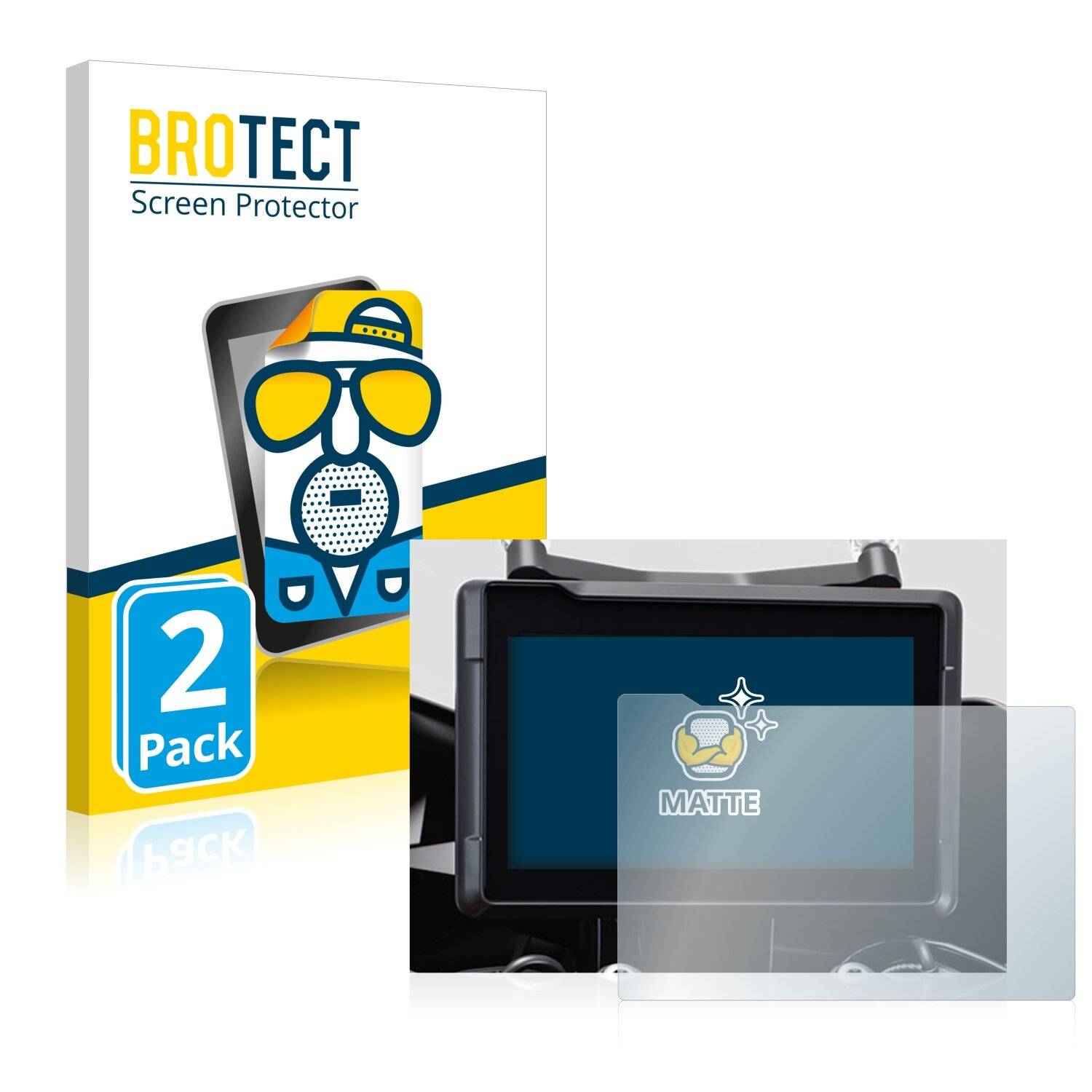 2x BROTECT Matte Displayschutzfolie für KTM 1290 Super Duke GT 2022 TFT 7 Tachoanzeige -
