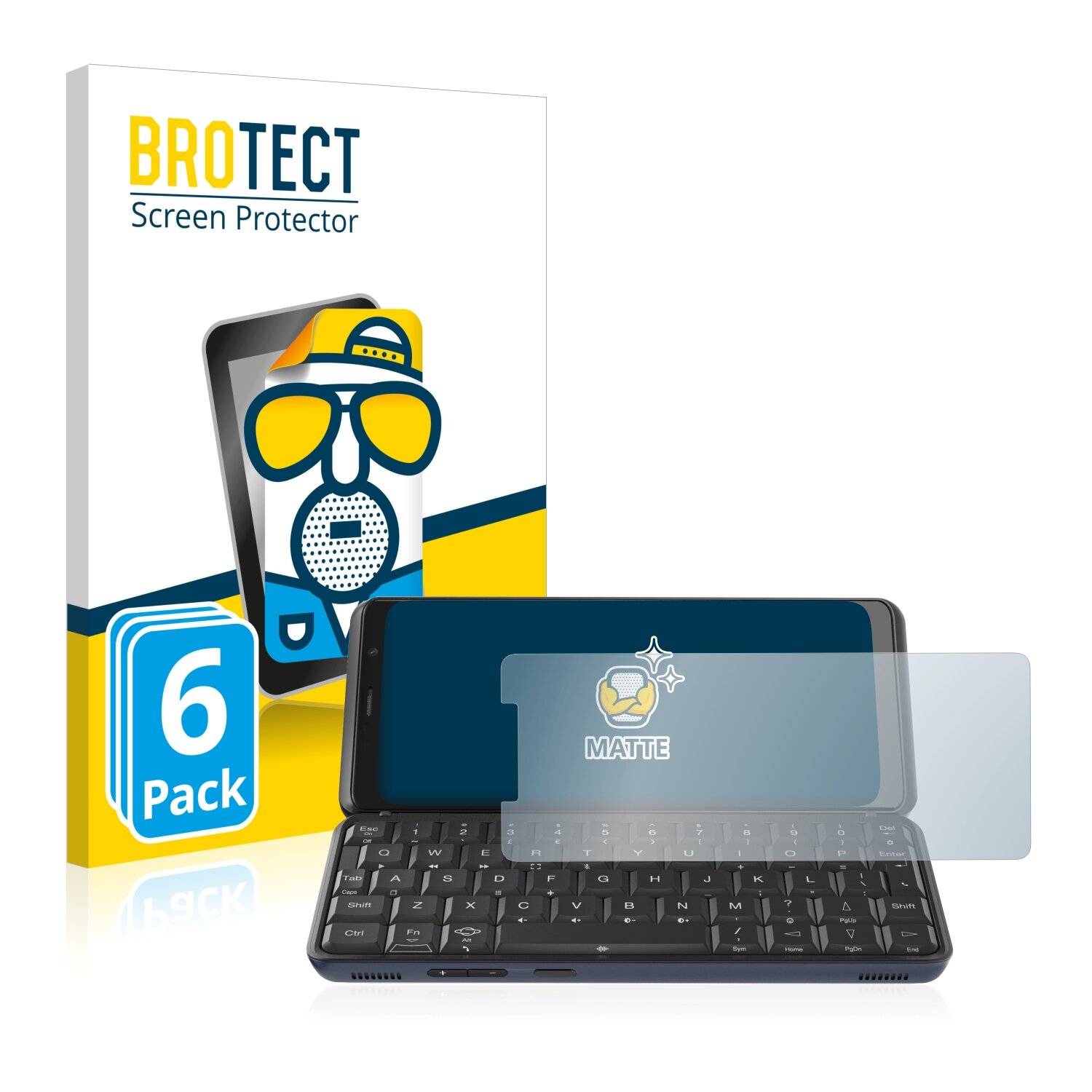 6x BROTECT Matte Displayschutzfolie für Planet Computers Astro Slide 5G - Entspiegelt,
