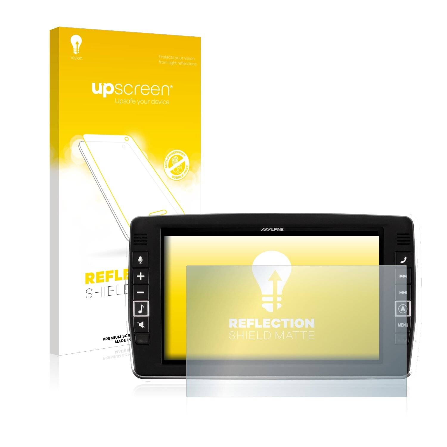 upscreen Reflection Shield Matte Premium Displayschutzfolie für Alpine
