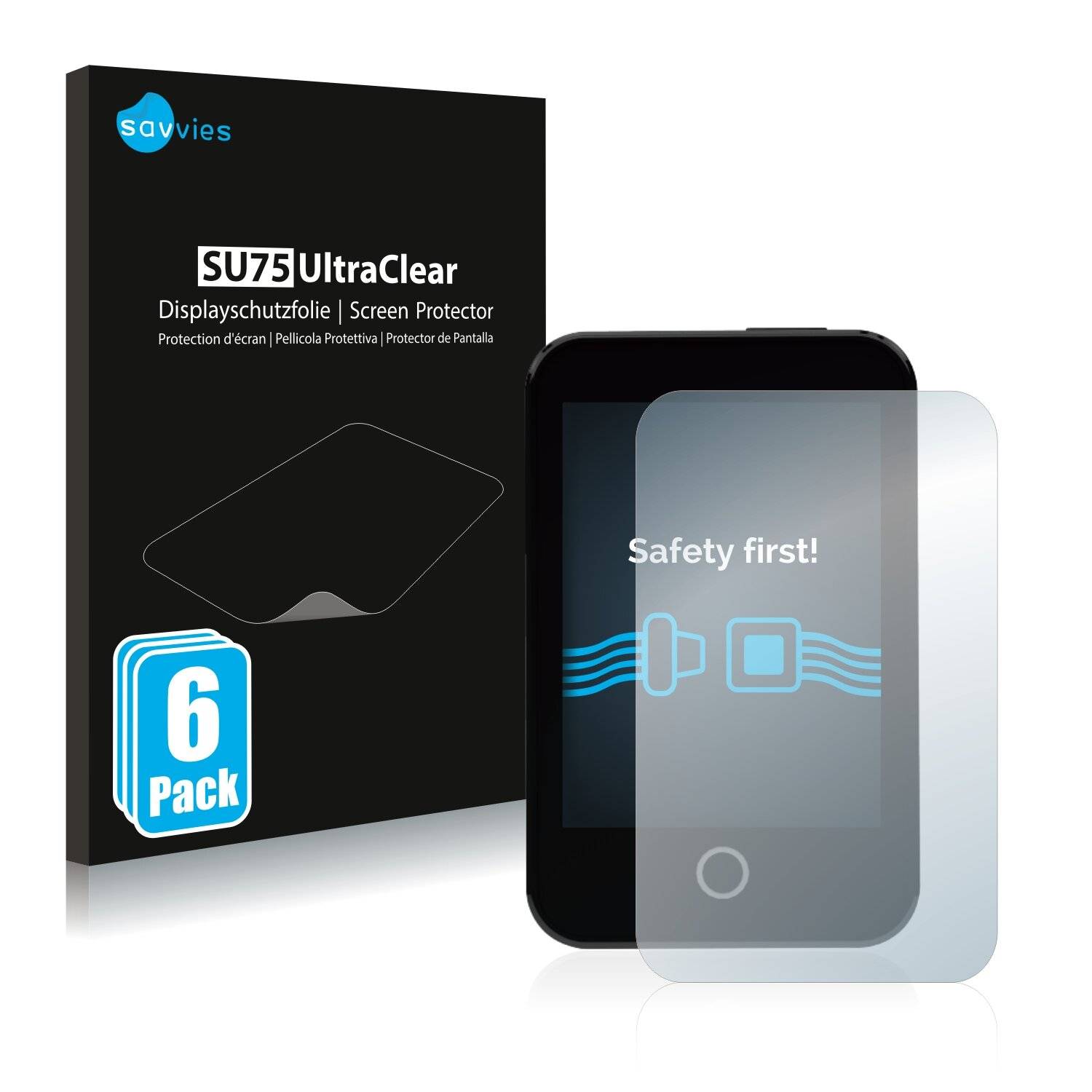 6x Savvies SU75 Displayschutzfolie für Medtrum A7+