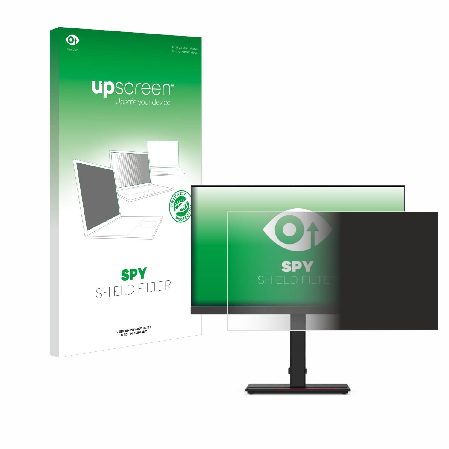 upscreen Spy Shield Filter Premium Blickschutzfilter für Lenovo ThinkVision
