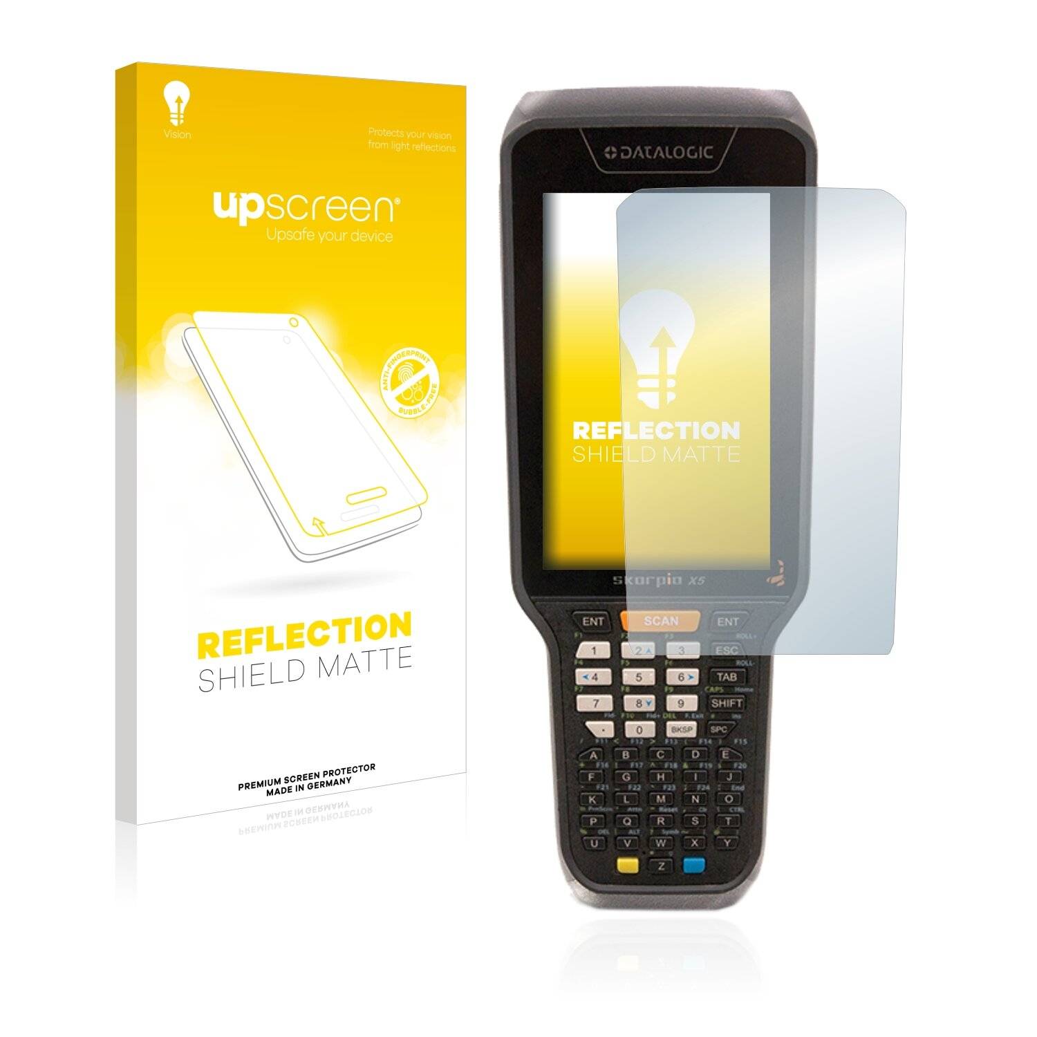 upscreen Reflection Shield Matte Premium Displayschutzfolie für Datalogic Skorpio X5