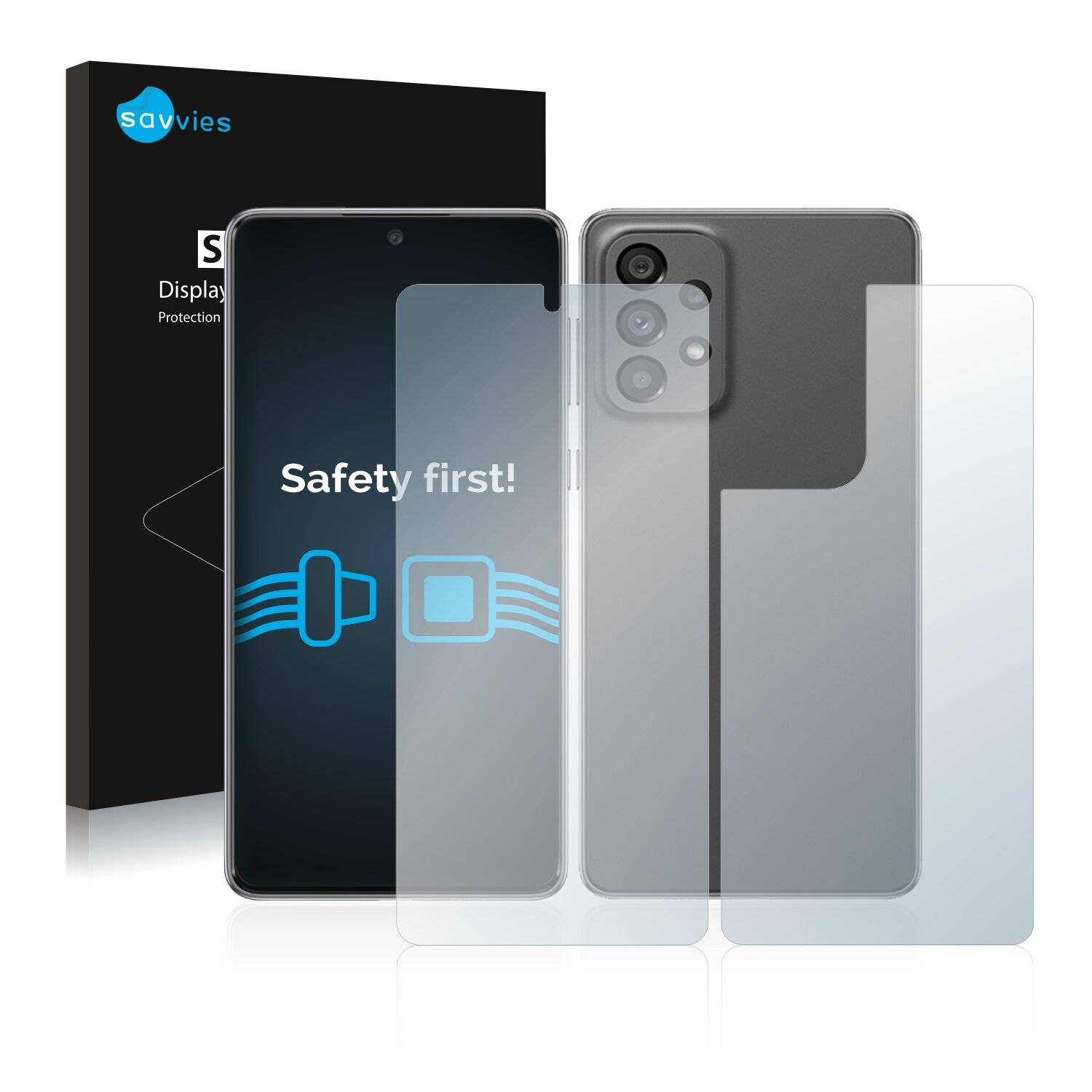 18x Savvies SU75 Displayschutzfolie für Samsung Galaxy A73 5G (Vorder +