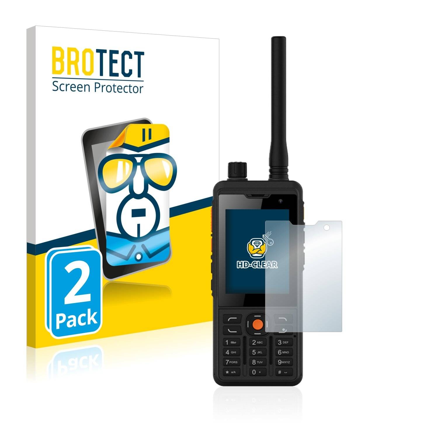 2x BROTECT HD-Clear Displayschutzfolie für Uniwa