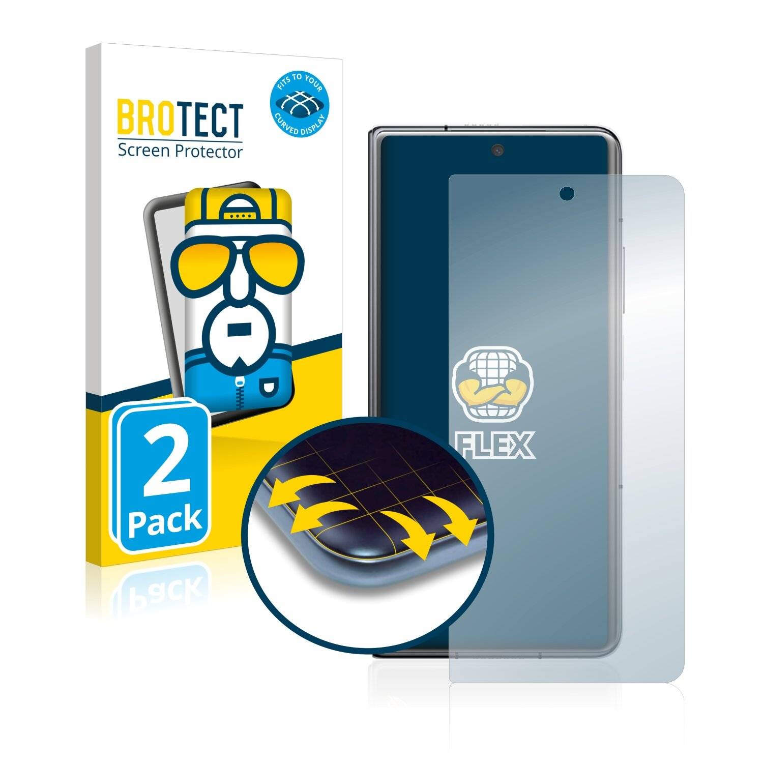 2x BROTECT Flex Full-Cover Displayschutzfolie für Honor Magic