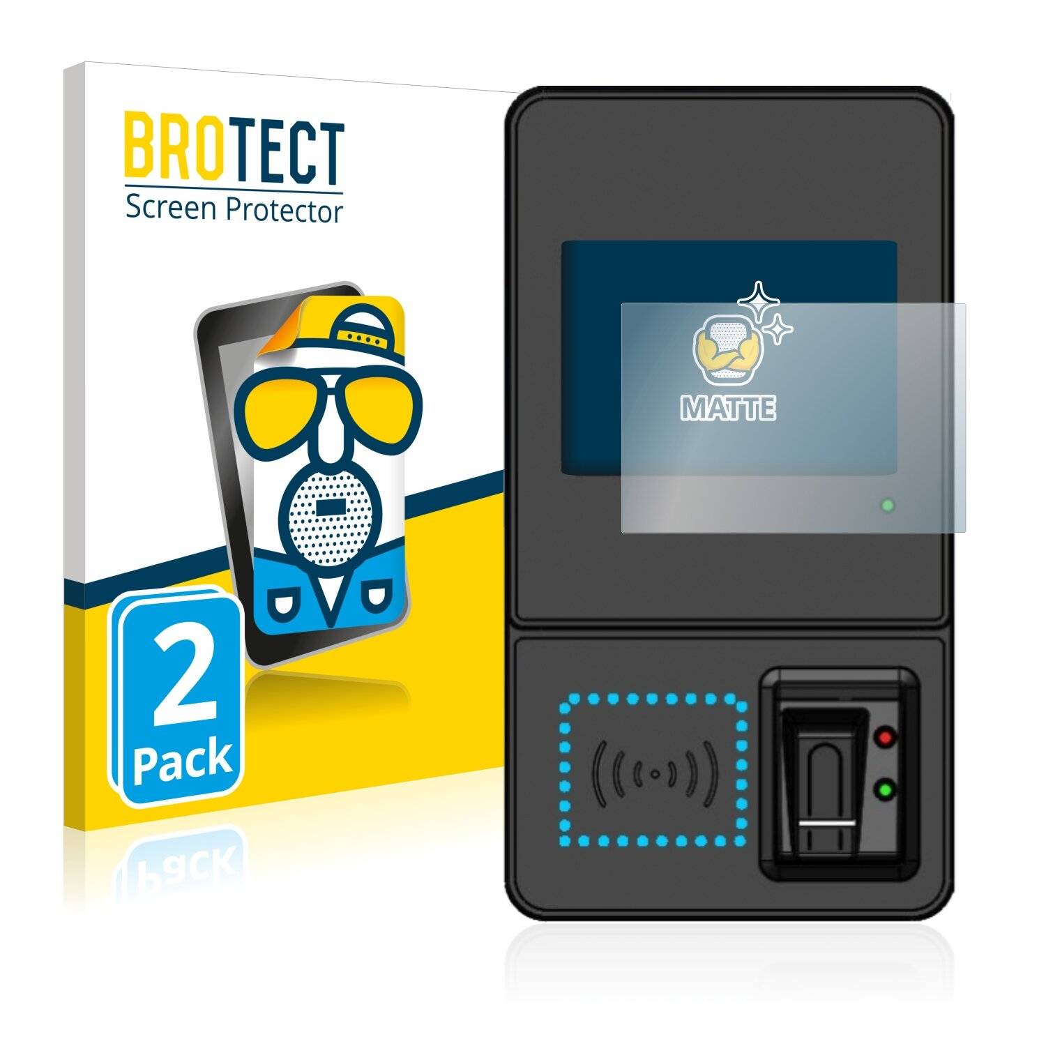 2x BROTECT Matte Displayschutzfolie für Datafox Evo 3.5 Pure - Entspiegelt,