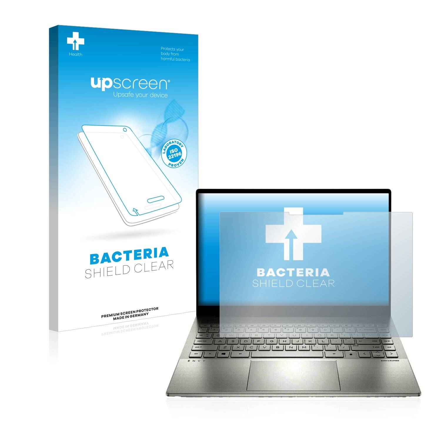 upscreen Bacteria Shield Clear Premium Antibakterielle Displayschutzfolie für HP Envy
