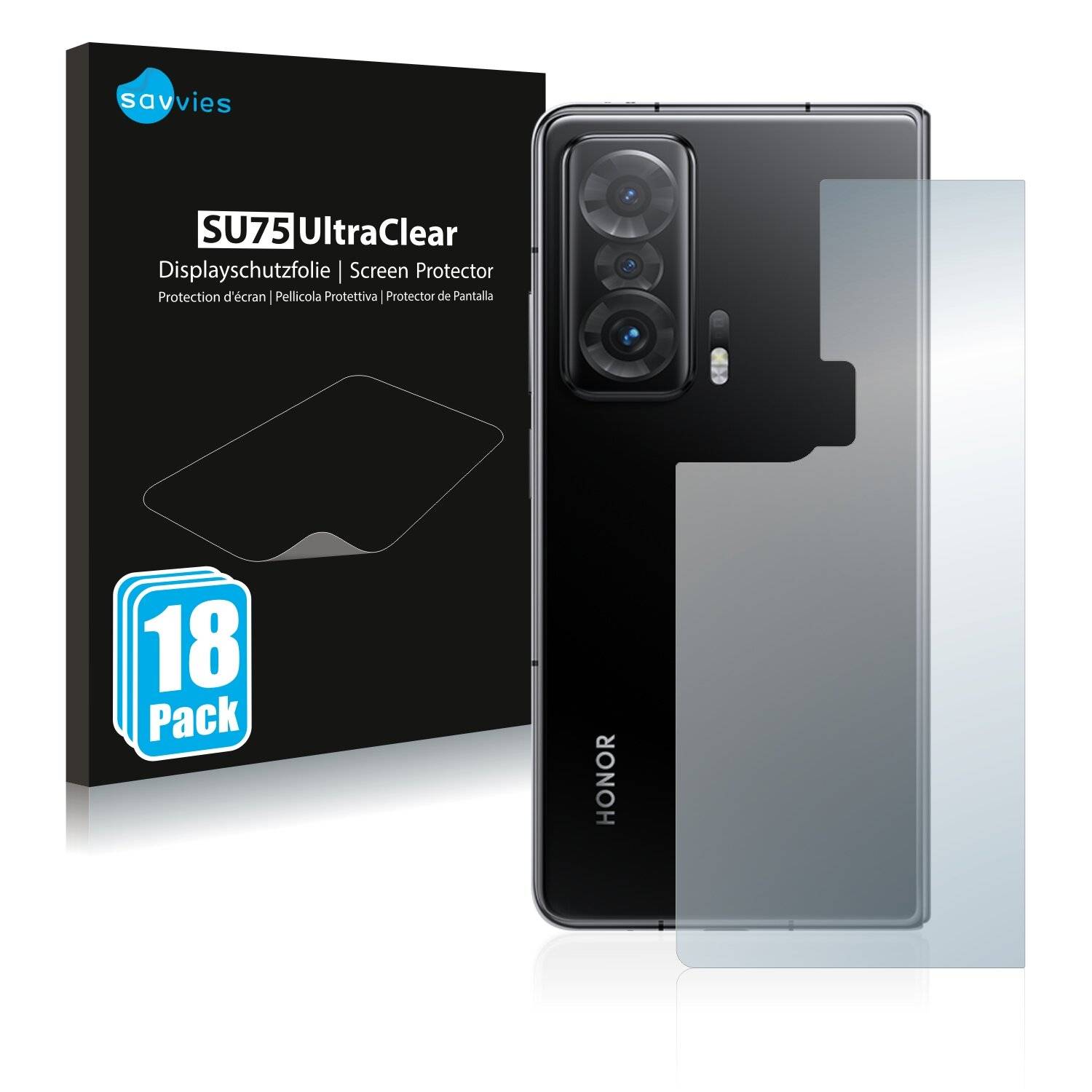 18x Savvies SU75 Displayschutzfolie für Honor Magic V