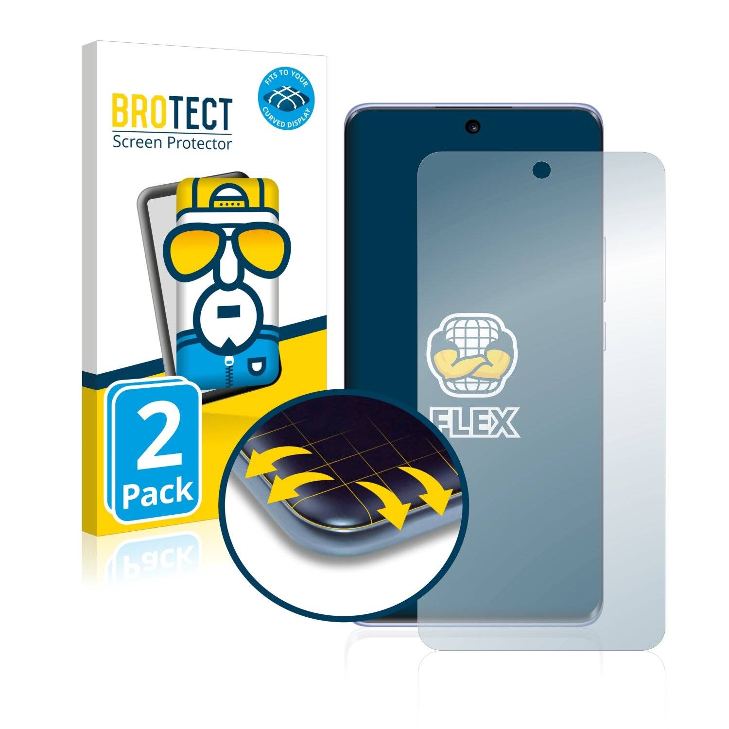 2x BROTECT Flex Full-Cover Displayschutzfolie für Huawei Nova