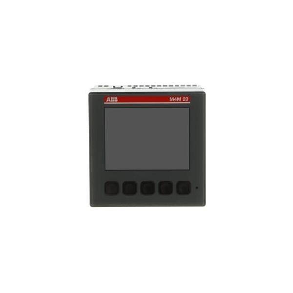 Ein schwarzes elektronisches Gerät mit einem Bildschirm und fünf Tasten am unteren Rand, mit der Aufschrift 'M4M 20' und einem roten Streifen an der Oberseite.