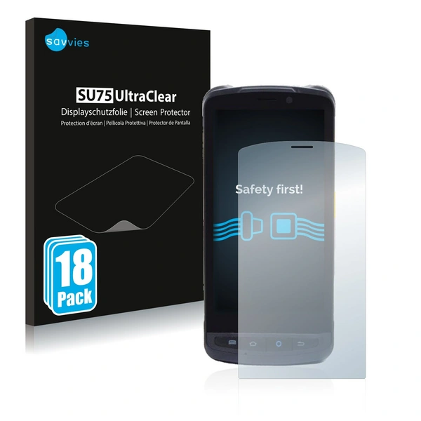 18x Savvies SU75 Displayschutzfolie für Newland MT9084 Orca 18x Savvies SU75 Displayschutzfolie für Newland MT9084 Orca