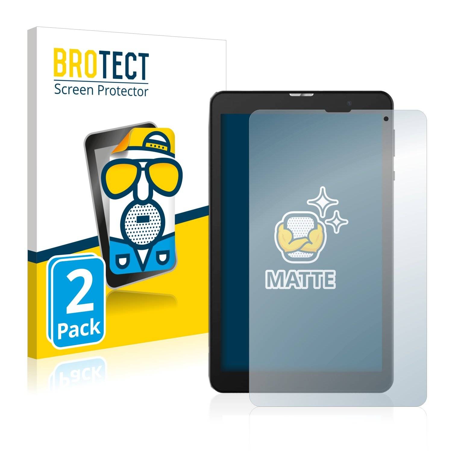 2x BROTECT Matte Displayschutzfolie für Alldocube Smile 1 - Entspiegelt,