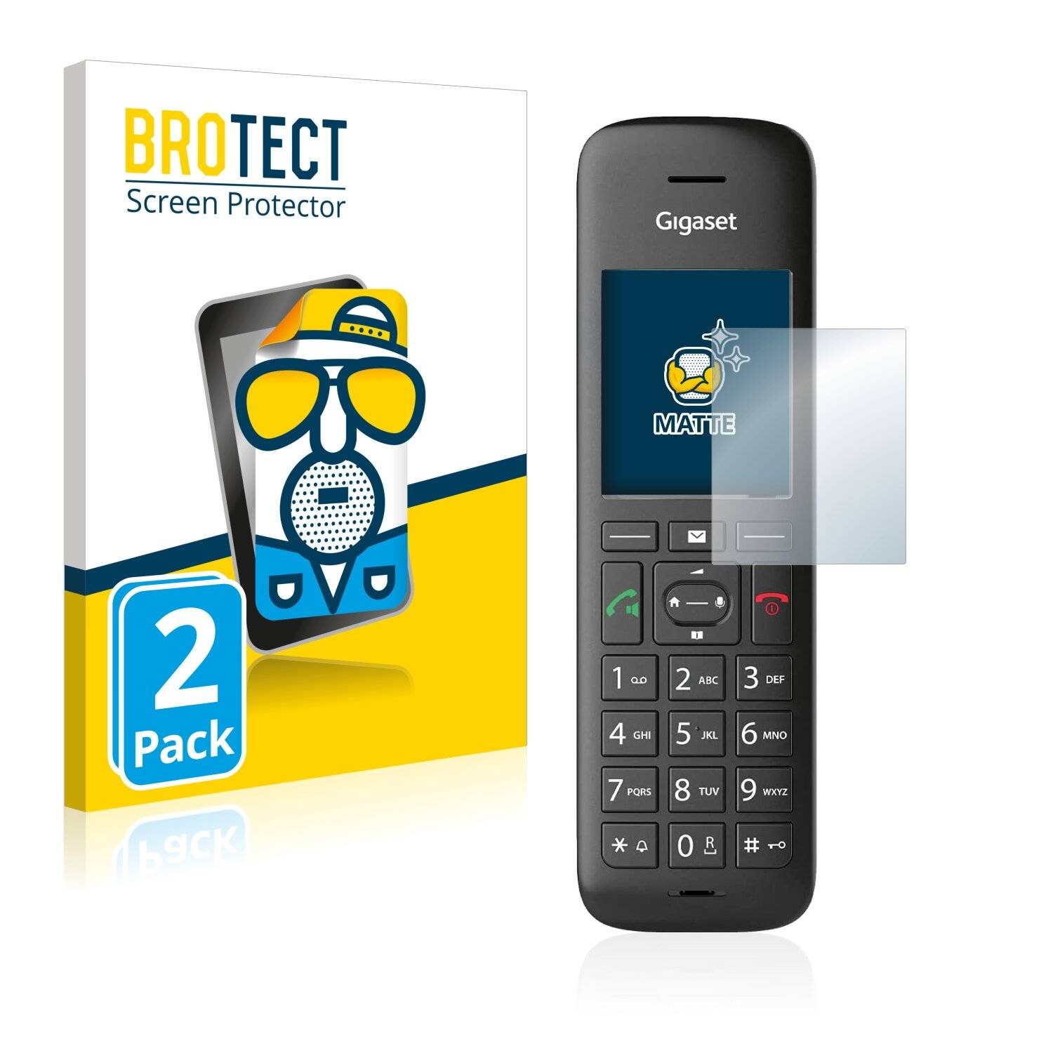 2x BROTECT Matte Displayschutzfolie für Gigaset C570HX - Entspiegelt,