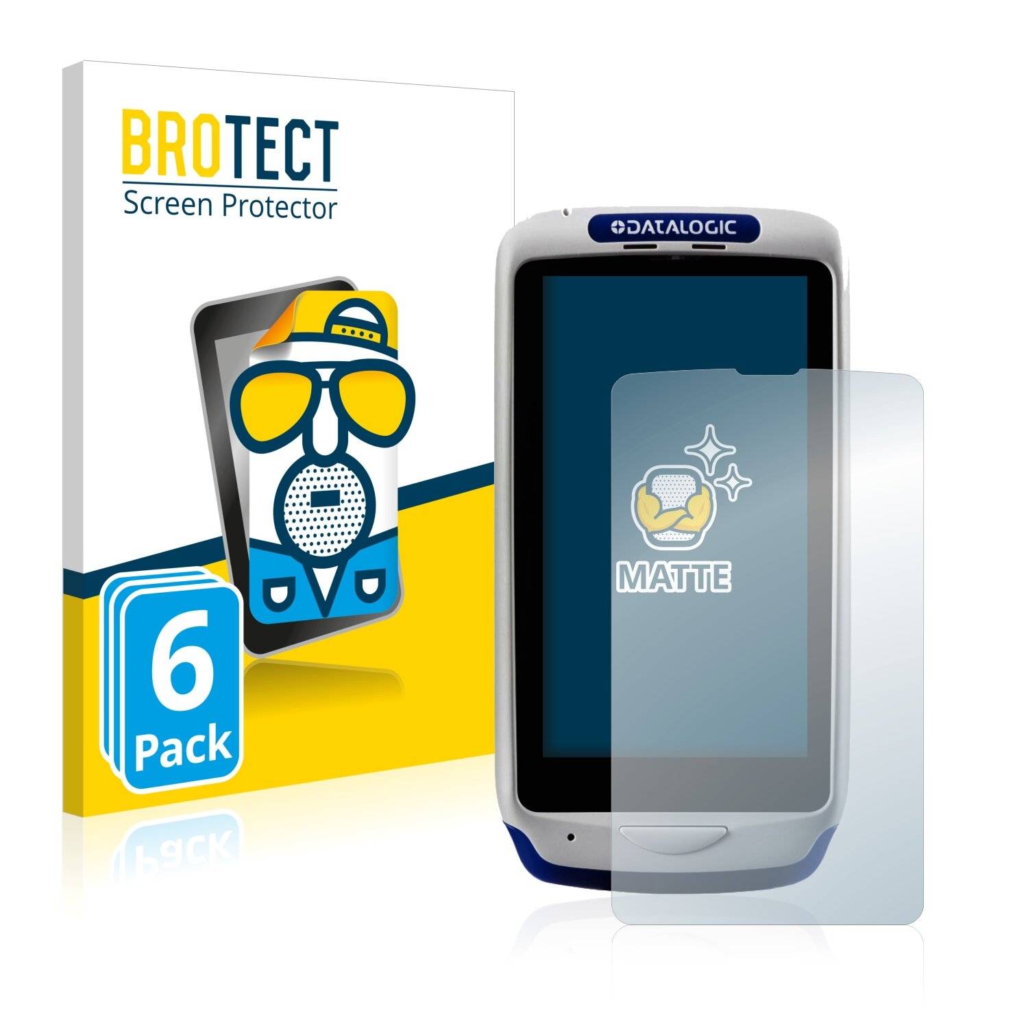 6x BROTECT Matte Displayschutzfolie für Datalogic Joya Touch A6 - Entspiegelt,
