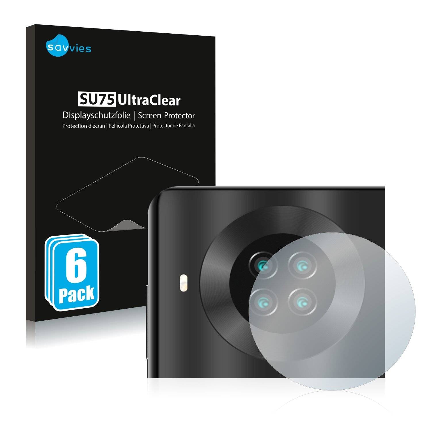 6x Savvies SU75 Displayschutzfolie für Cubot Note 20 (NUR