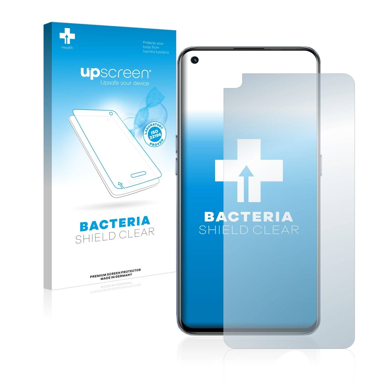 upscreen Bacteria Shield Clear Premium Antibakterielle Displayschutzfolie für Realme GT