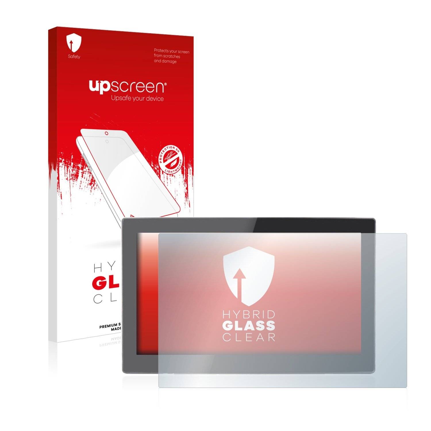 upscreen Hybrid Glass Clear Premium Schutzglas Folie für Xoro MegaPAD 1564