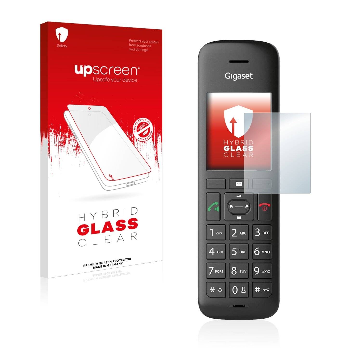 upscreen Hybrid Glass Clear Premium Schutzglas Folie für Gigaset