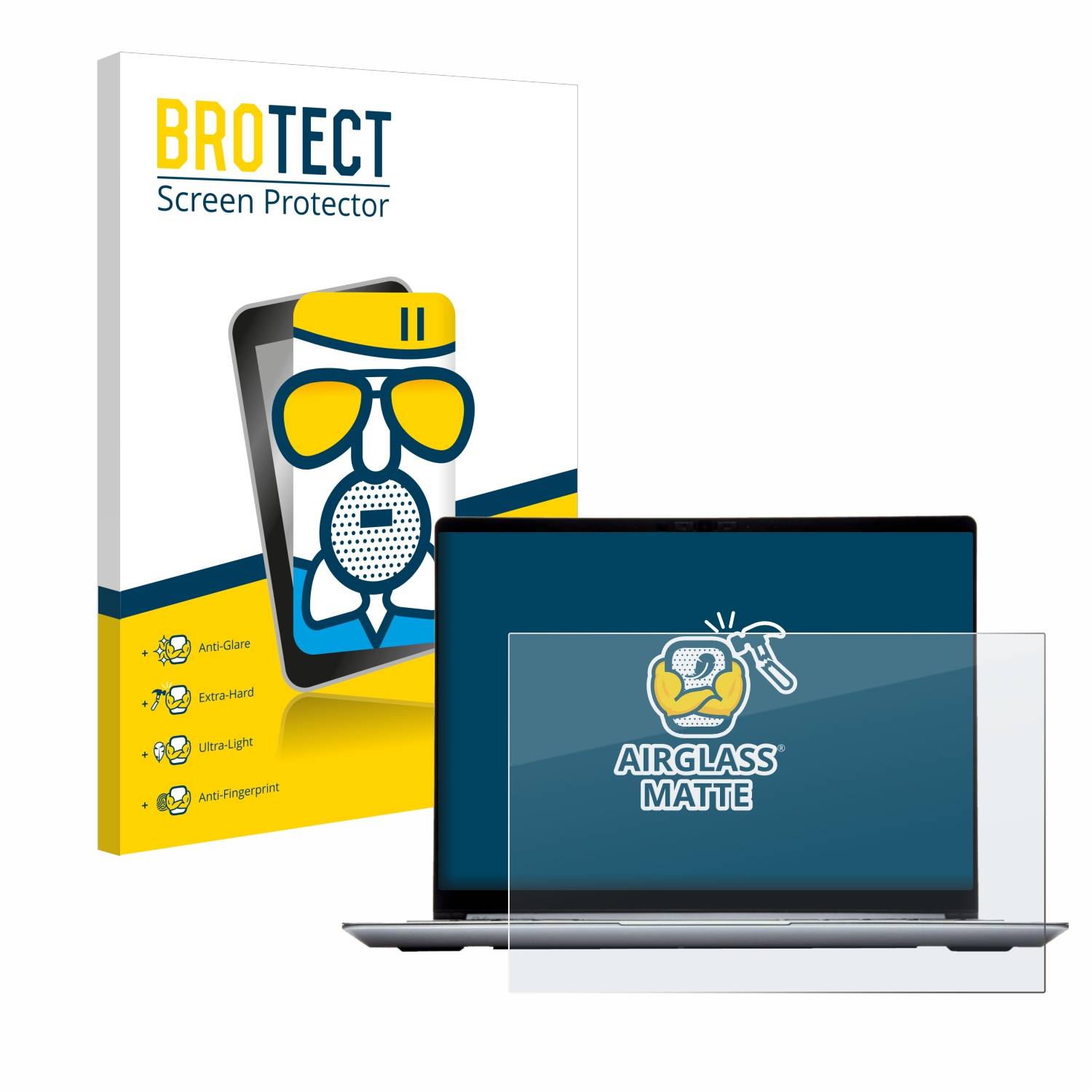BROTECT AirGlass Matt Glas Panzer Folie für Framework Laptop 13