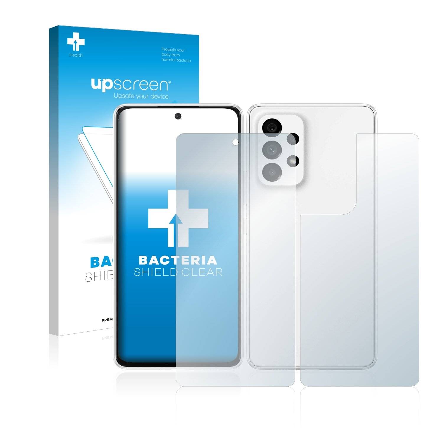 upscreen Bacteria Shield Clear Premium Antibakterielle Displayschutzfolie für Samsung Galaxy