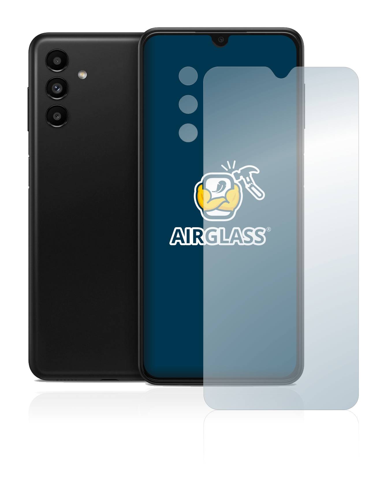 BROTECT AirGlass Glas Panzer-Folie für Samsung Galaxy A13 5G (Display+Kamera) - Schutzglas