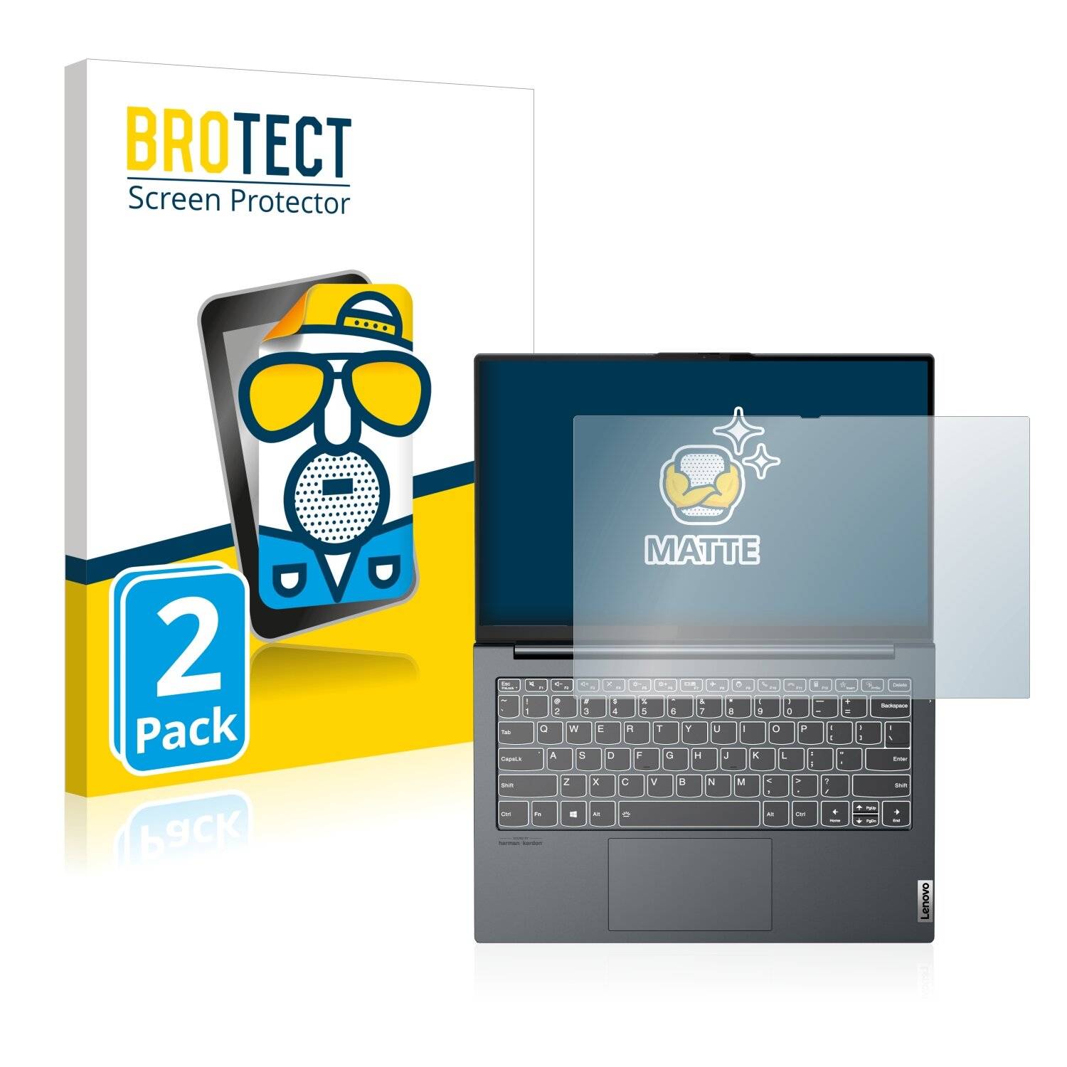 2x BROTECT Matte Displayschutzfolie für Lenovo ThinkBook Plus Gen 2 - Entspiegelt,