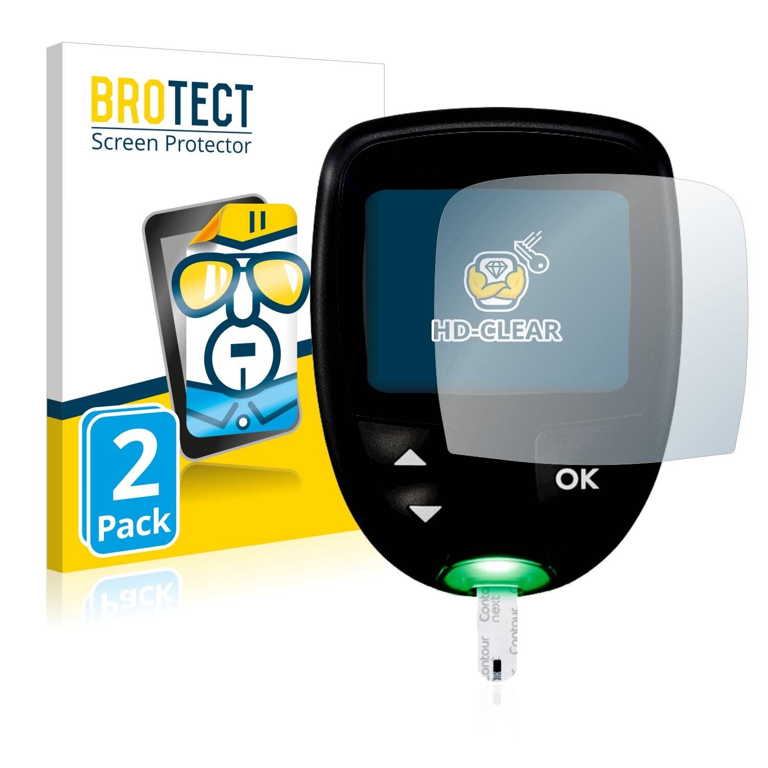 2x BROTECT HD-Clear Displayschutzfolie für Contour