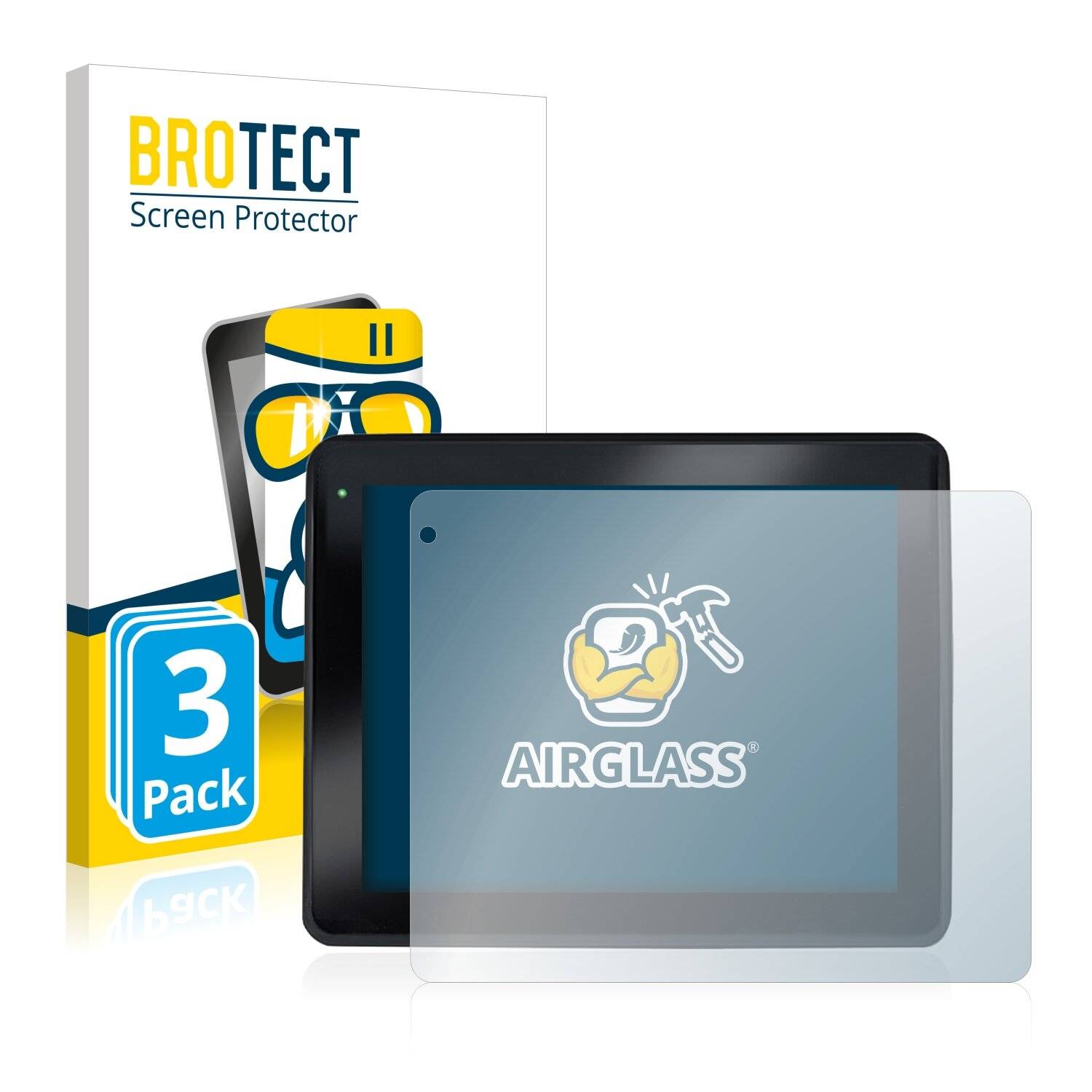 3x BROTECT AirGlass Schutzglas Folie für Faytech
