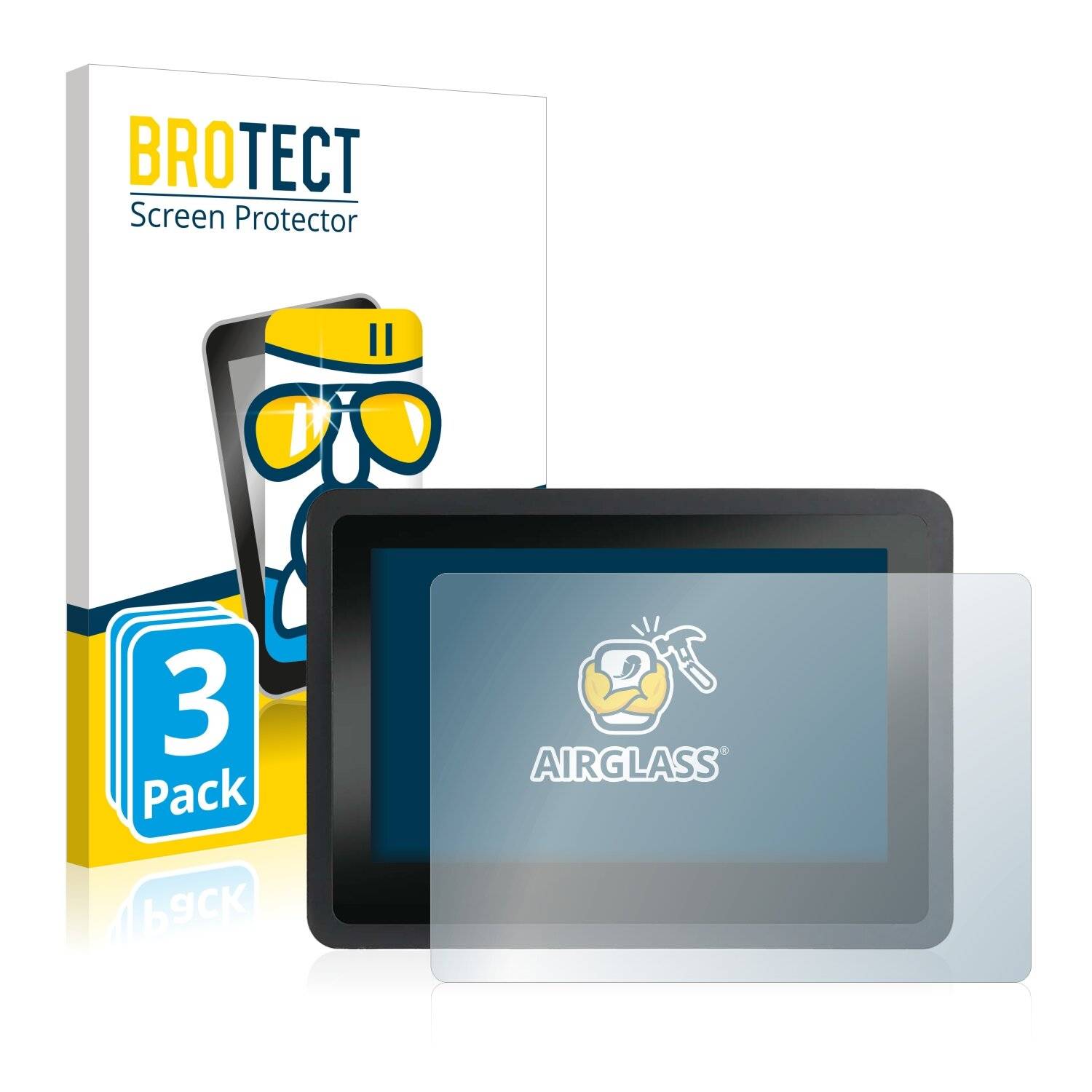 3x BROTECT AirGlass Schutzglas Folie für Faytech