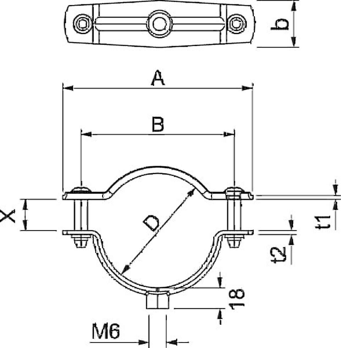 OBO Bettermann Abstandschelle ASG 732 36 G