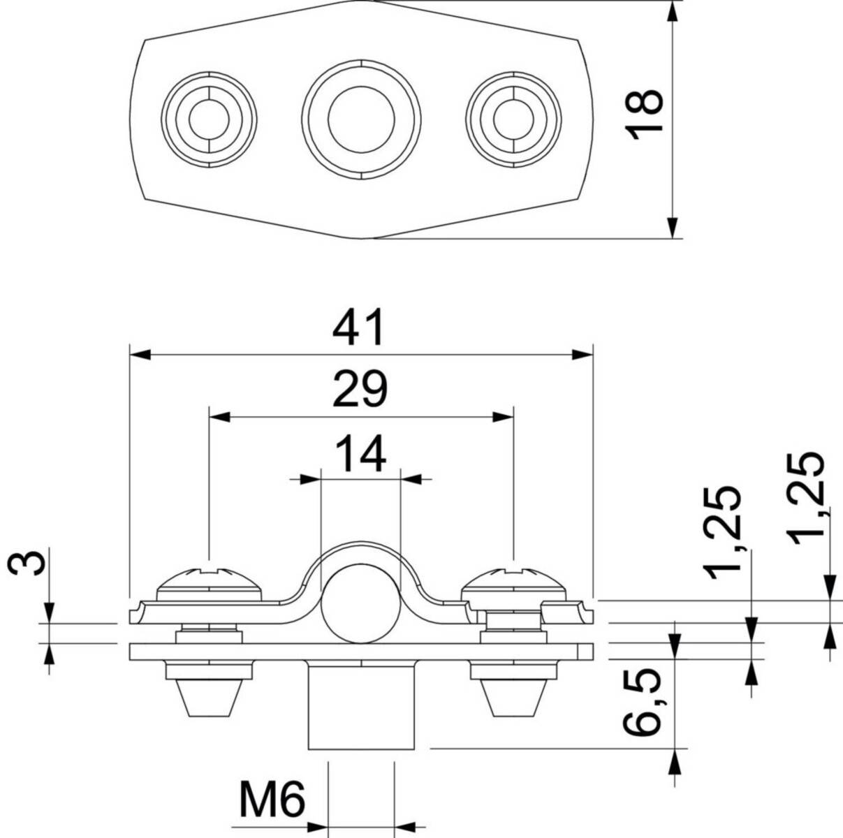 OBO Bettermann Abstandschelle ASG 732 14 G