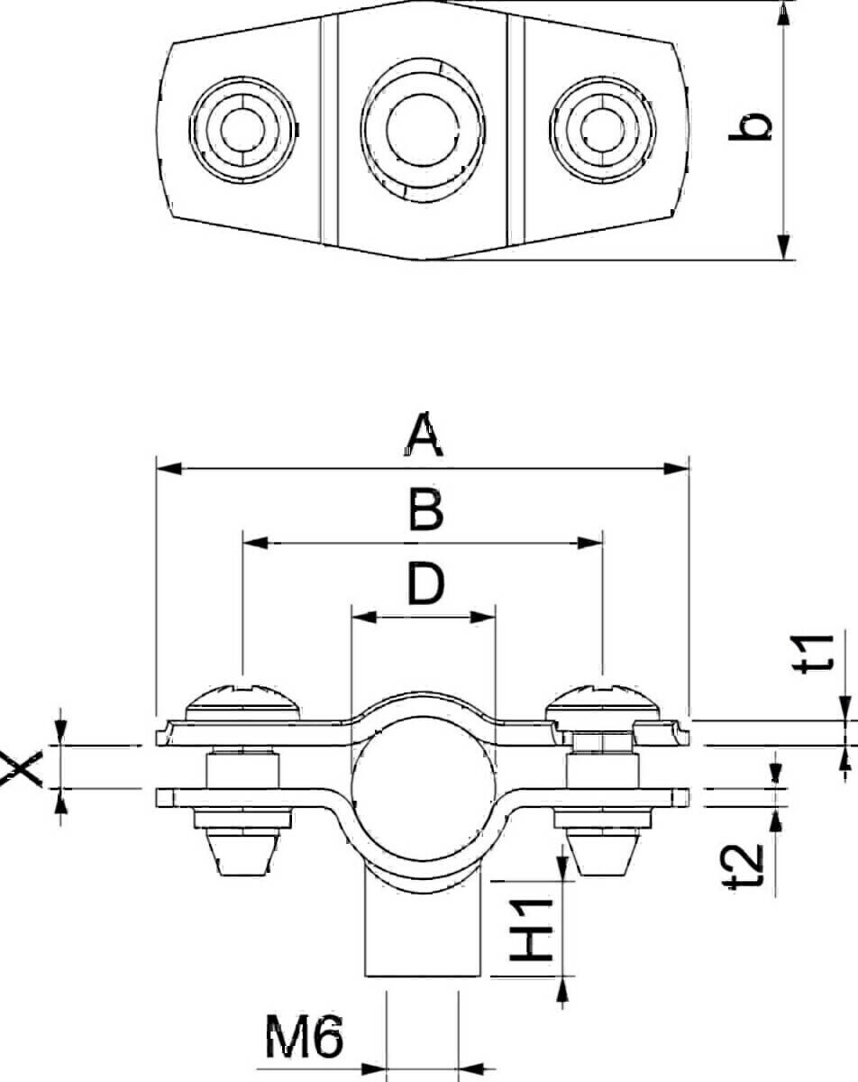 OBO Bettermann Abstandschelle ASG 732 10 G