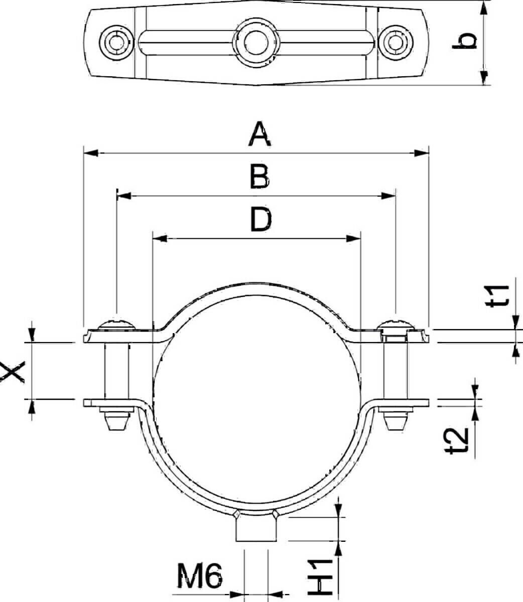 OBO Bettermann Abstandschelle ASG 732 44 G