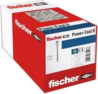 Fischer 670002, Schraube, Stahl, Holz, Allgemeiner Nutzen, Teilgewinde, Flachkopf