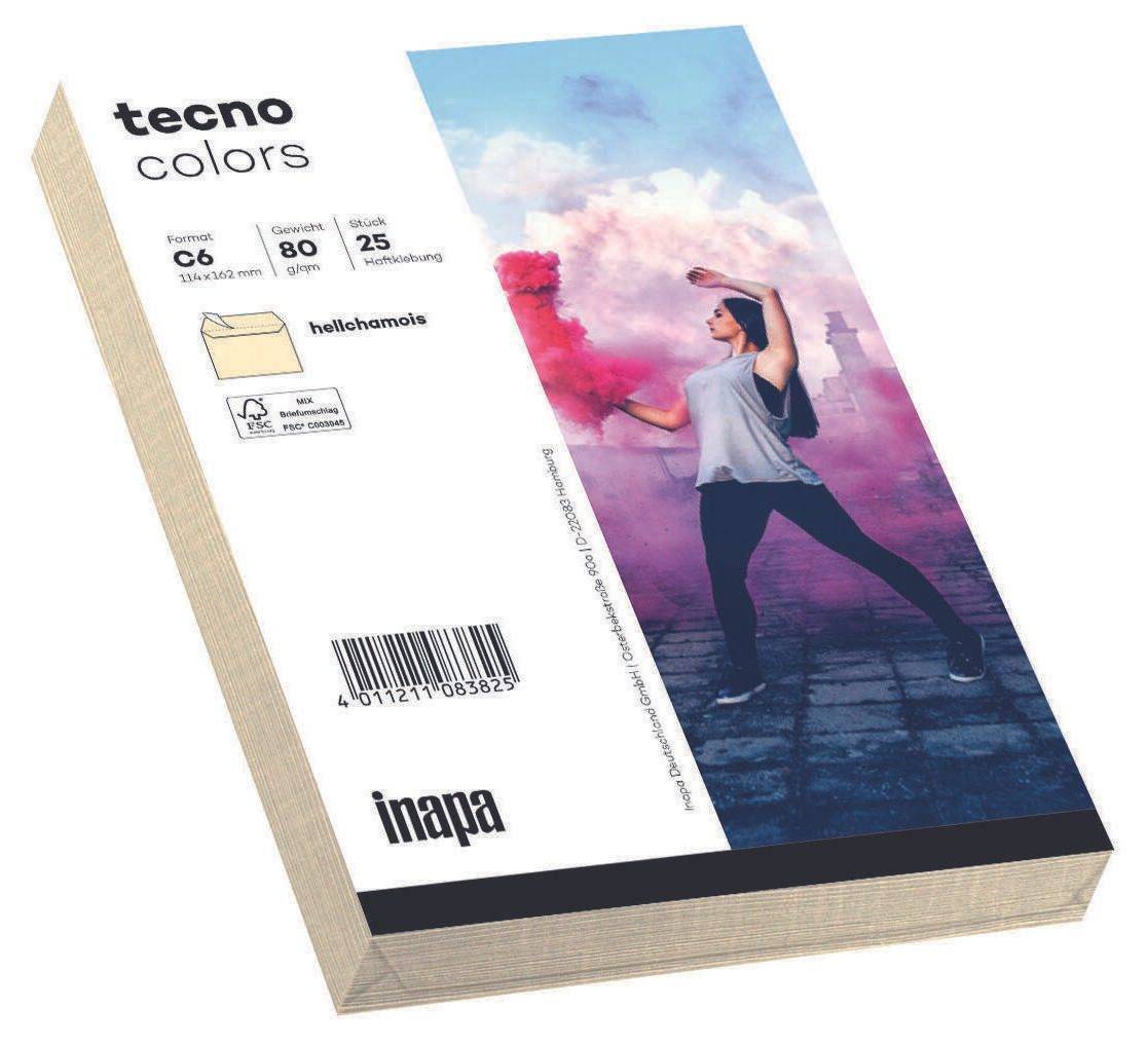 Papyrus Briefumschläge colors DIN C6 ohne Fenster beige 25 St.