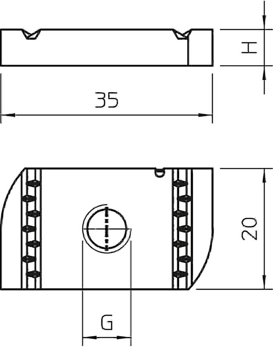OBO Bettermann Gleitmutter MS41SN M8 ZL