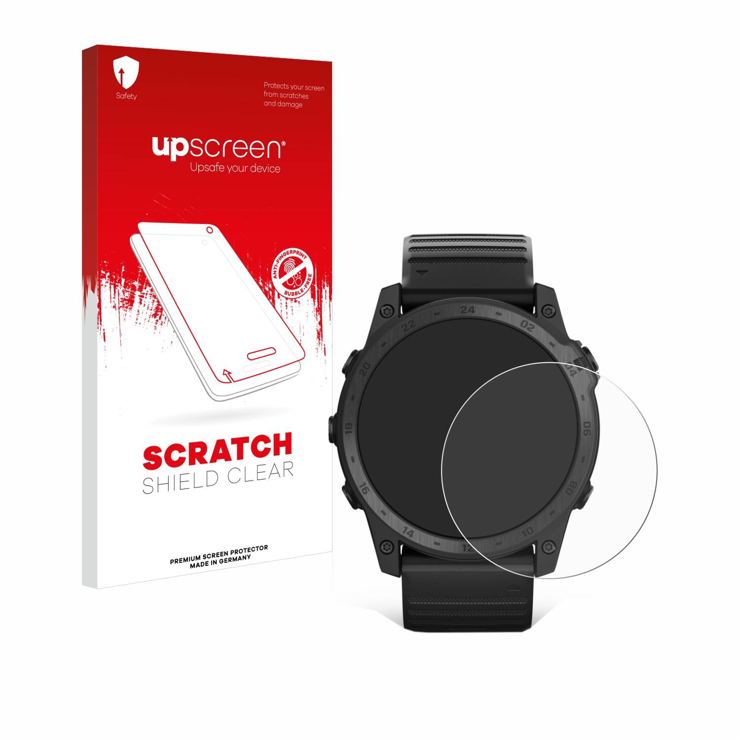 upscreen Scratch Shield Clear Premium Displayschutzfolie für Garmin Tactix 7 Pro