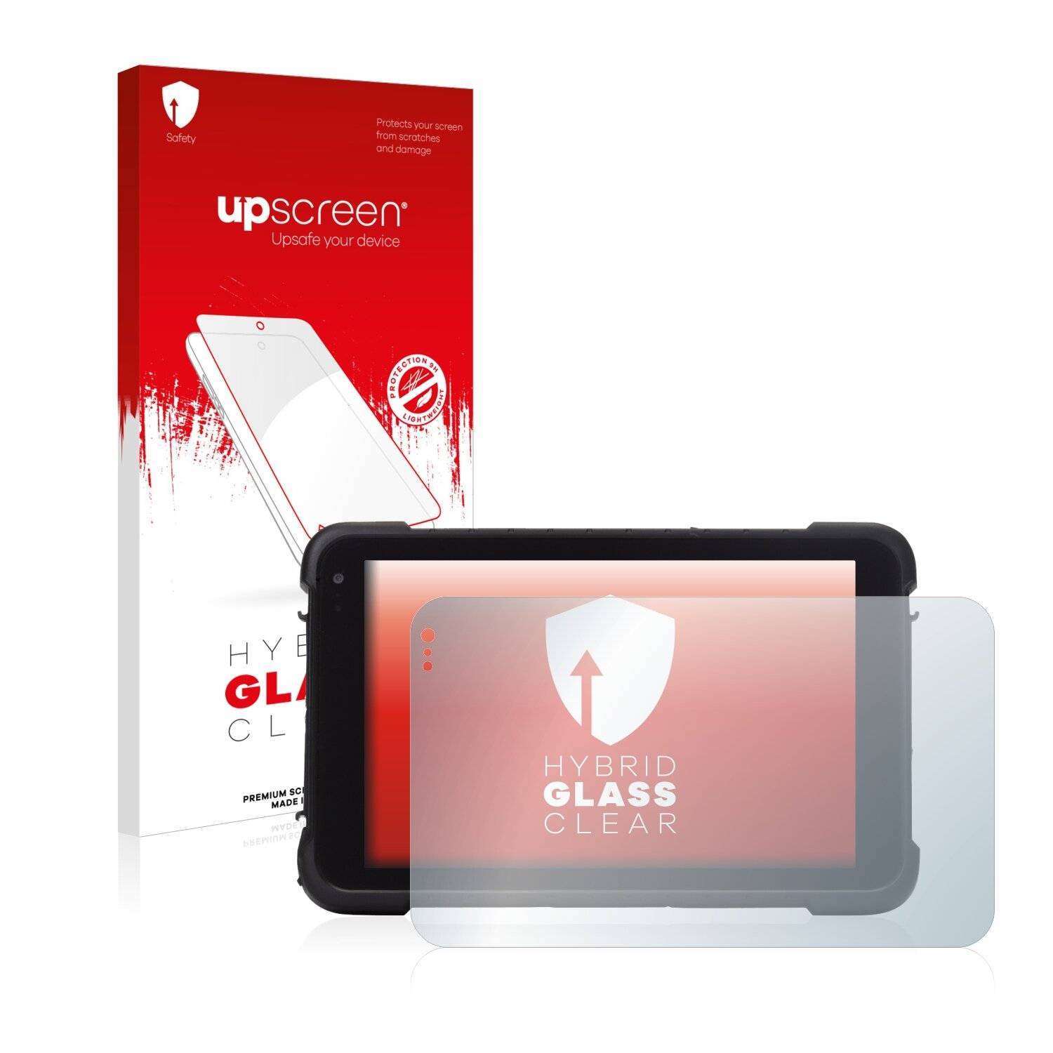 upscreen Hybrid Glass Clear Premium Schutzglas Folie für Logic Instruments Fieldbook K80