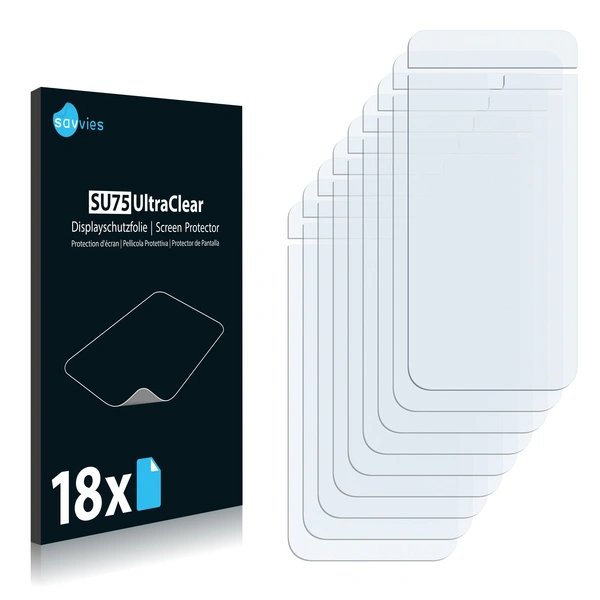 18x Savvies SU75 Displayschutzfolie für Pax 18x Savvies SU75 Displayschutzfolie für Pax