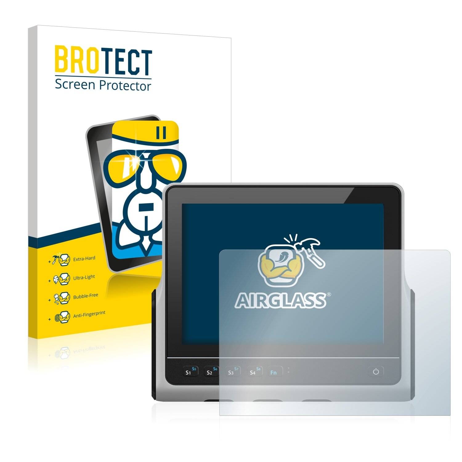 BROTECT AirGlass Schutzglas Folie für Ico ADS VMT9015