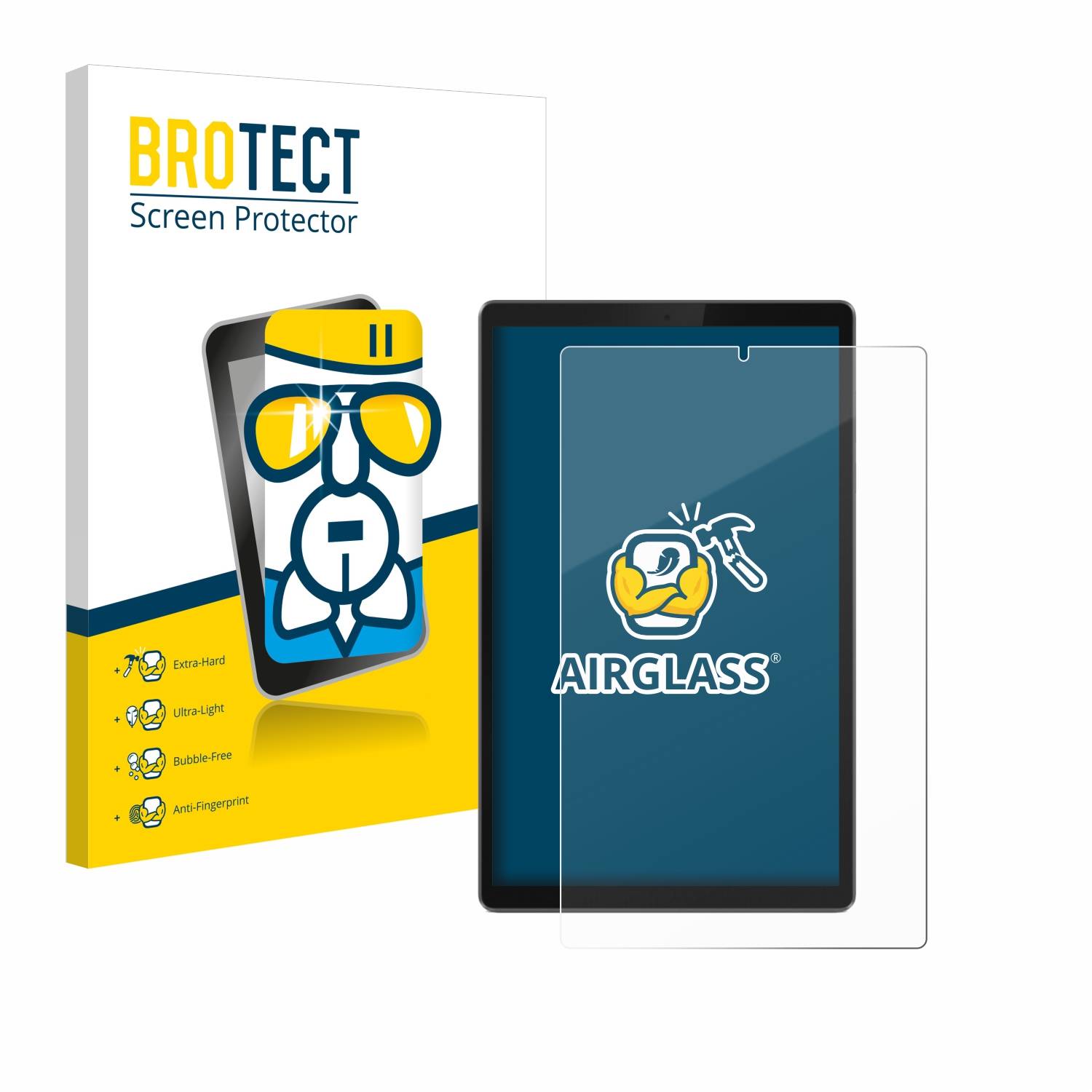 BROTECT AirGlass Glas Panzer-Folie für Lenovo Tab TB-X306F - Schutzglas