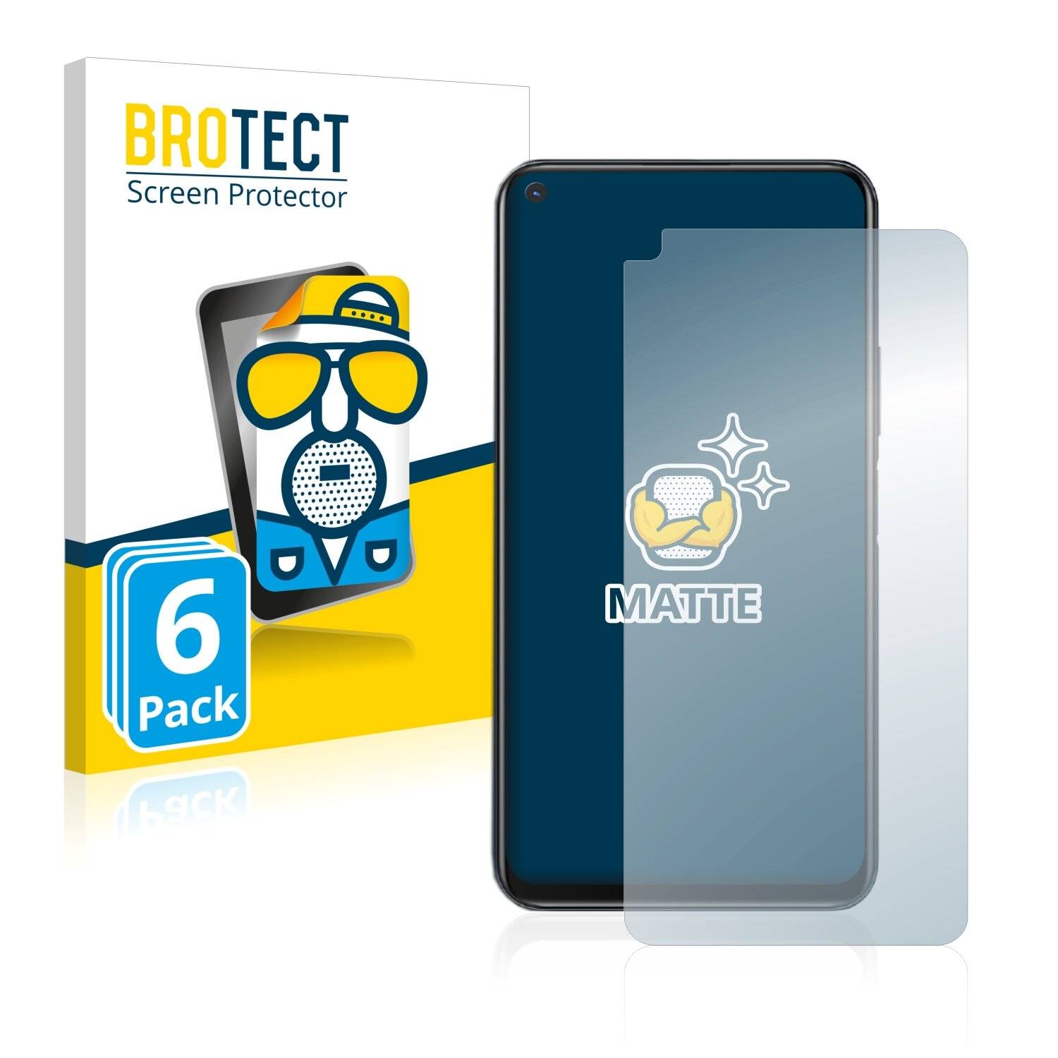 6x BROTECT Matte Displayschutzfolie für Vivo Y50T - Entspiegelt,