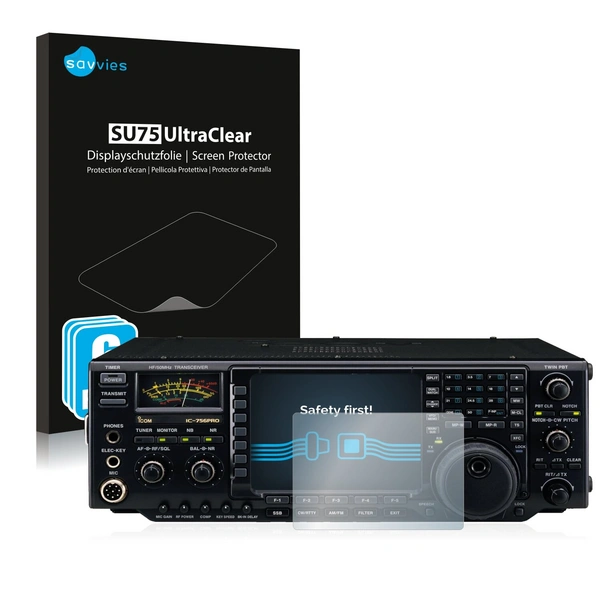 6x Savvies SU75 Displayschutzfolie für Icom IC-756 Pro 6x Savvies SU75 Displayschutzfolie für Icom IC-756 Pro
