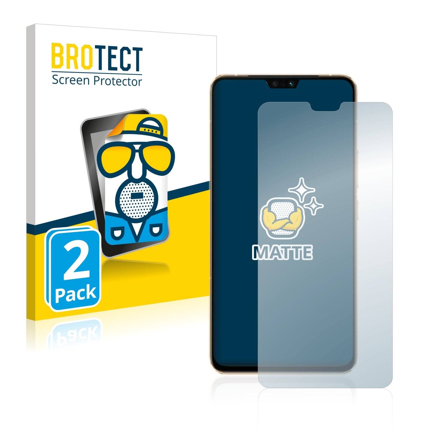 2x BROTECT Matte Displayschutzfolie für Vivo S12 - Entspiegelt,